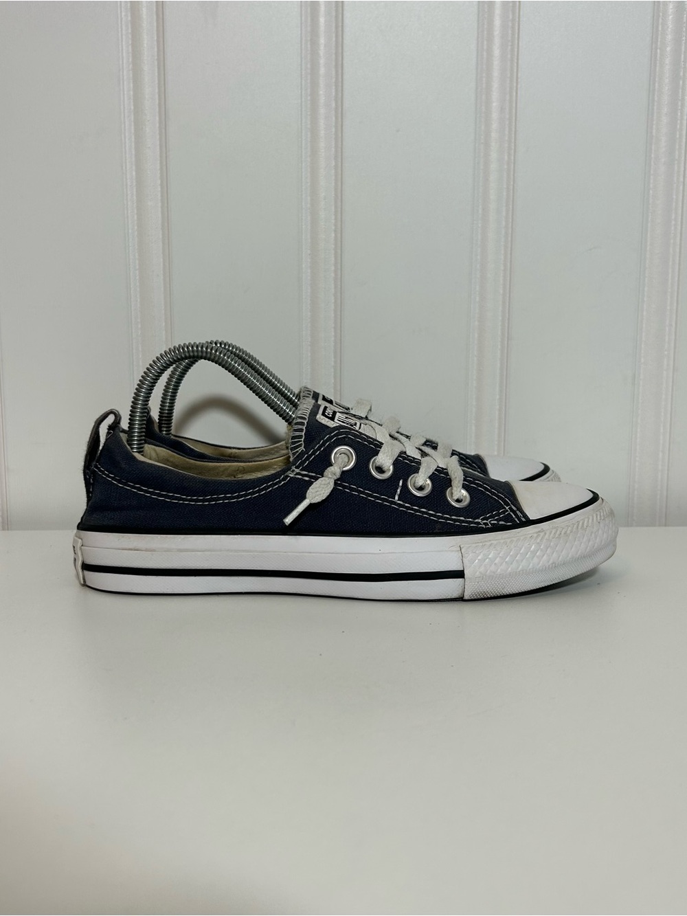 Converse ctas low shoreline black slip on